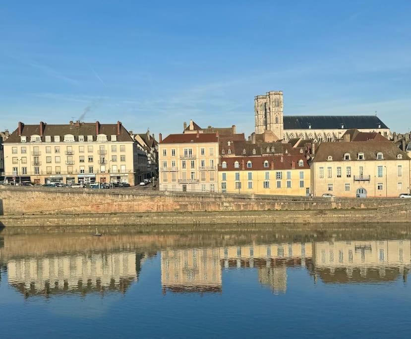 Appartement Avec Magnifique Vue Sur La Saone Et Son Balcon シャロン・シュル・ソーヌ エクステリア 写真